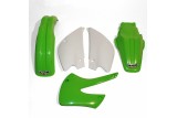 Kit plastique UFO couleur origine vert/blanc Kawasaki KX80