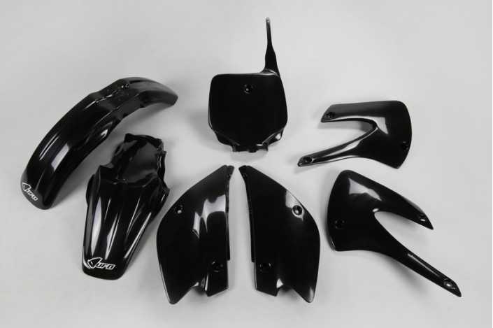 Kit plastique UFO noir Kawasaki KX85