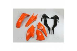 Kit plastique UFO origine (2017) orange/noir/blanc KTM