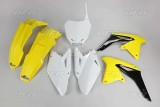 Kit plastique UFO couleur origine jaune/noir/blanc Suzuki RM-Z450