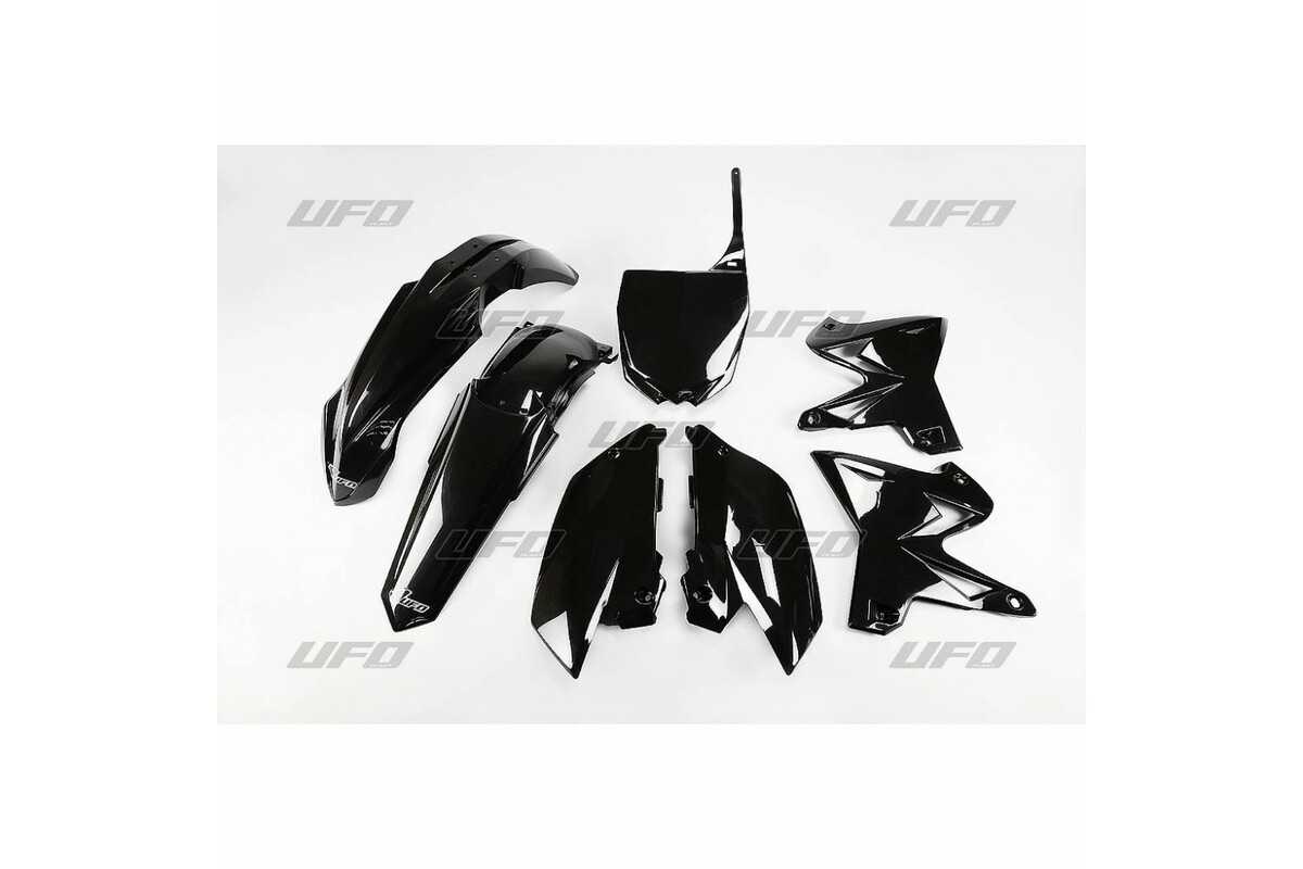 Kit plastique UFO réplica 4T restylé noir Yamaha YZ125/250