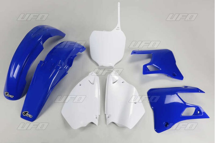 Kit plastique UFO couleur origine bleu/blanc Yamaha YZ125/250