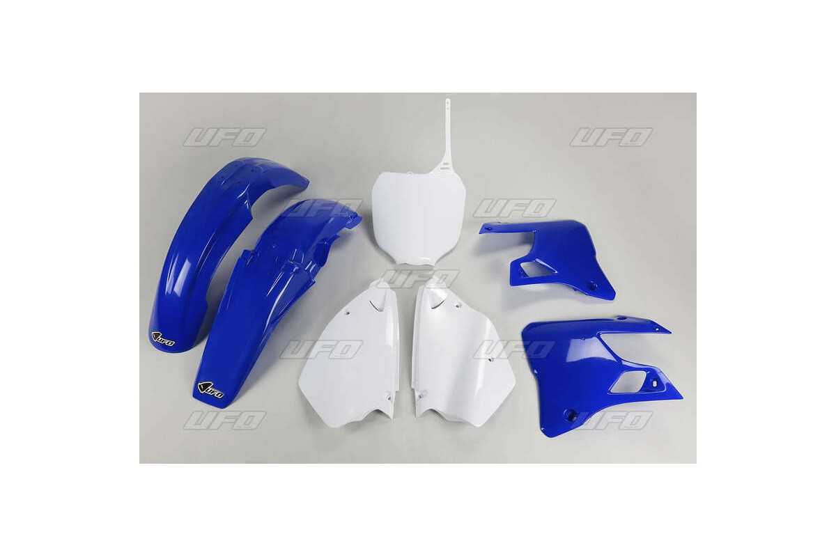 Kit plastique UFO couleur origine bleu/blanc Yamaha YZ125/250