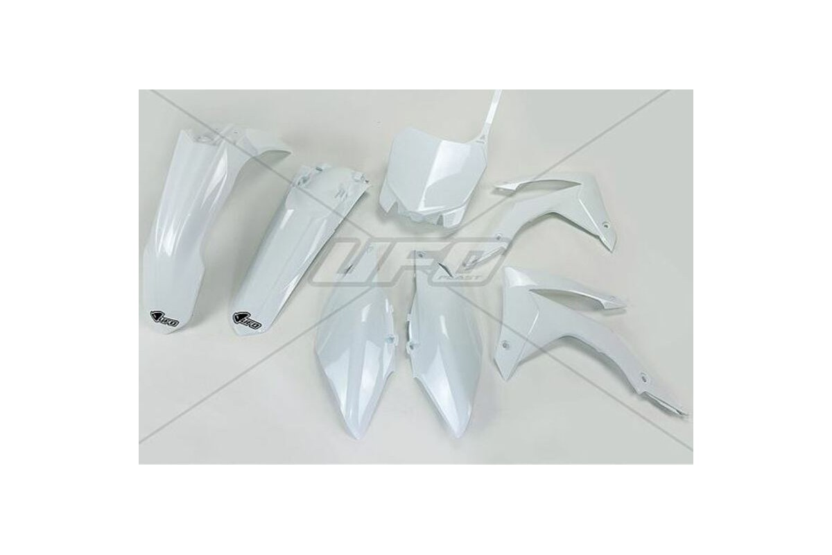 Kit plastique UFO blanc Honda CRF250R/CRF450R