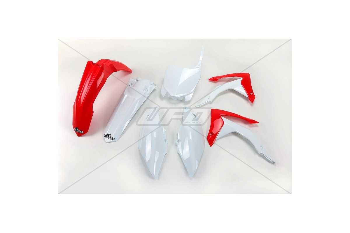 Kit plastique UFO couleur origine rouge/blanc Honda CRF250R/450R