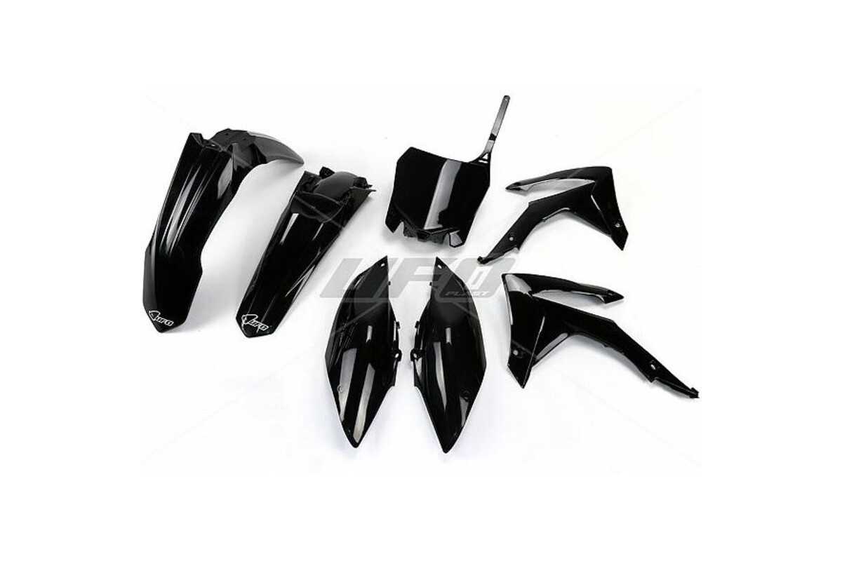 Kit plastique UFO noir Honda CRF250R/450R