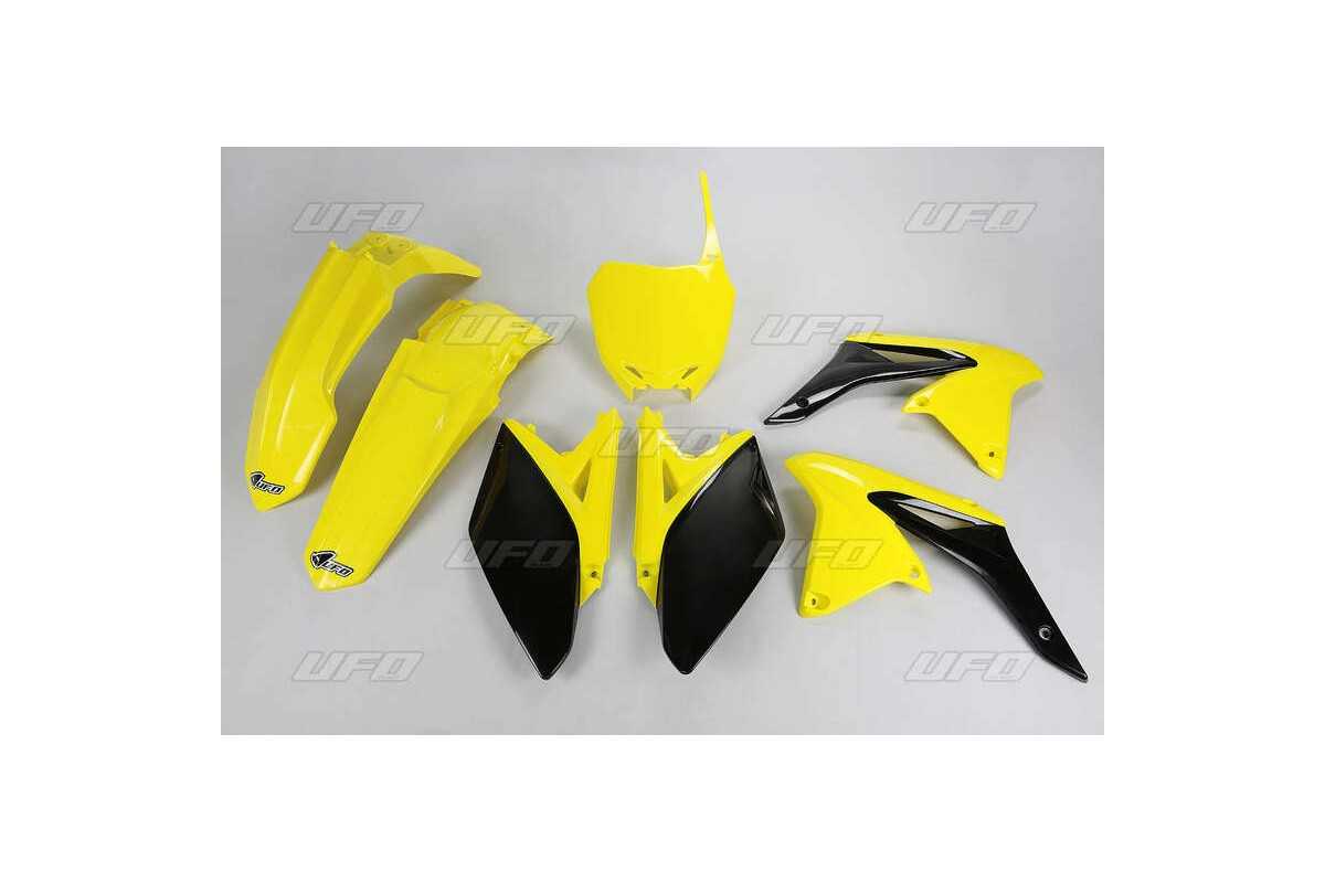 Kit plastique UFO couleur origine jaune/noir Suzuki RM-Z250