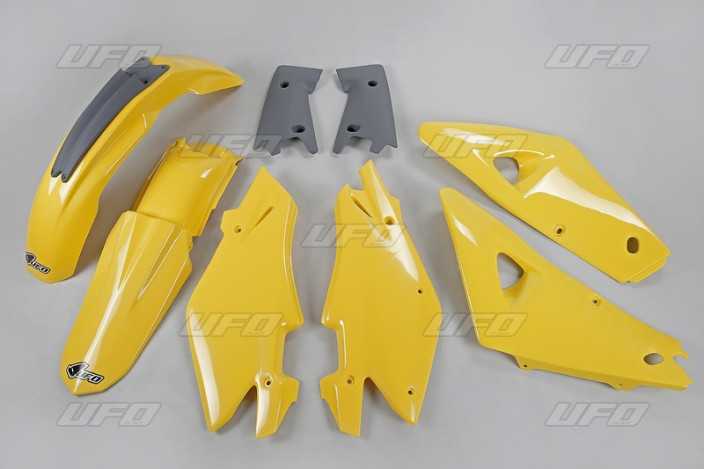 Kit plastique UFO couleur origine jaune/gris Husqvarna CR125/250