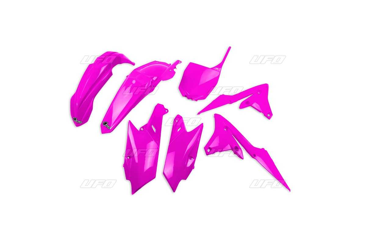 Kit plastique UFO rose fluo Yamaha YZ85