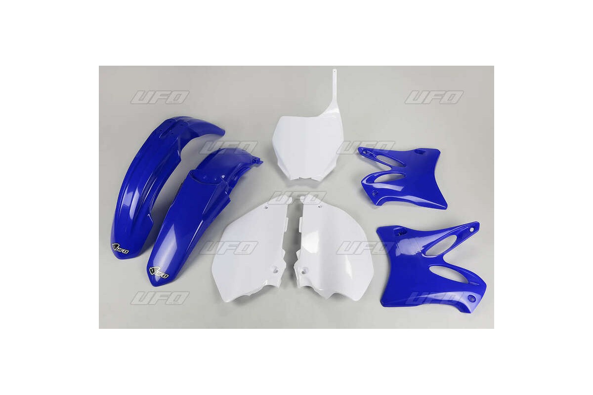 Kit plastique UFO couleur origine bleu/blanc Yamaha YZ125/144/250