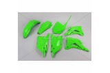 Kit plastique UFO vert fluo Kawasaki KX85