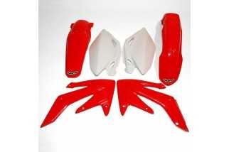 Kit plastique UFO couleur origine rouge/blanc Honda CRF250R