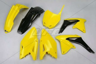 Kit plastique UFO couleur origine (2014) jaune/noir Suzuki RM-Z450