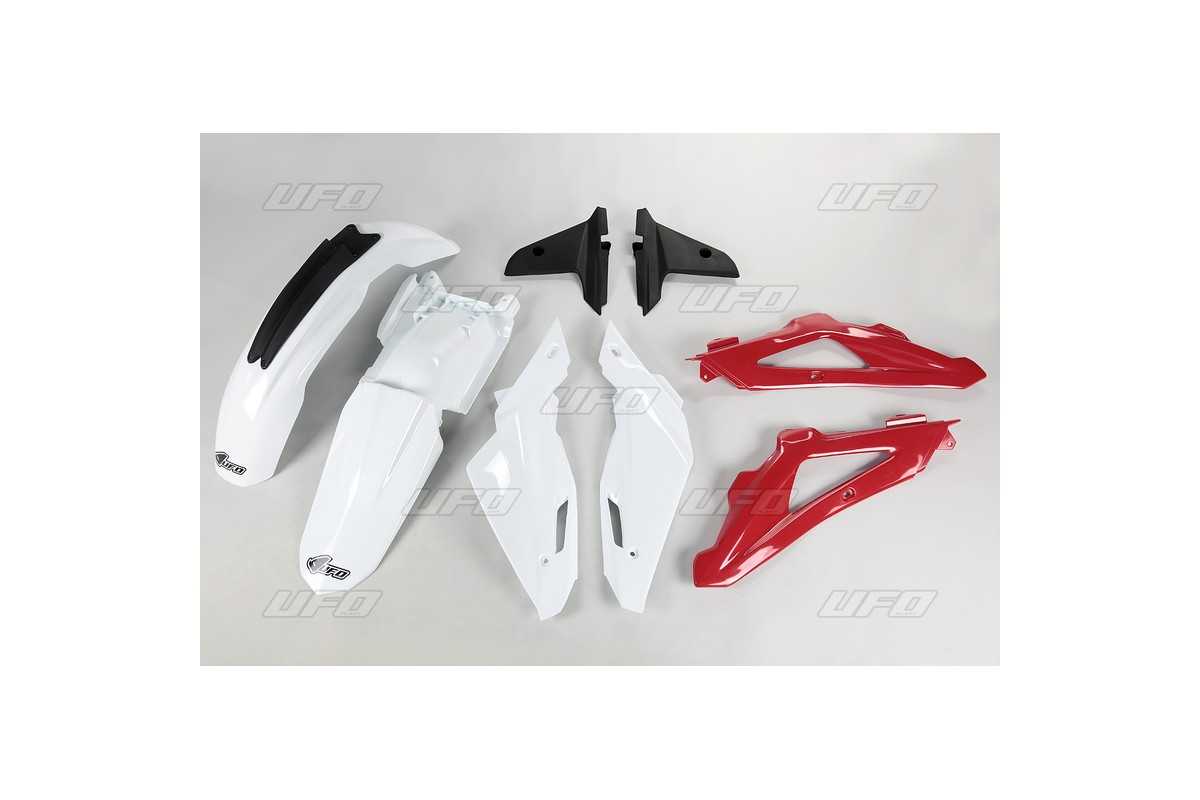 Kit plastique UFO couleur origine blanc/rouge/gris Husqvarna TC250