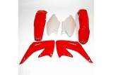 Kit plastique UFO couleur origine rouge/blanc Honda CR125R/250R