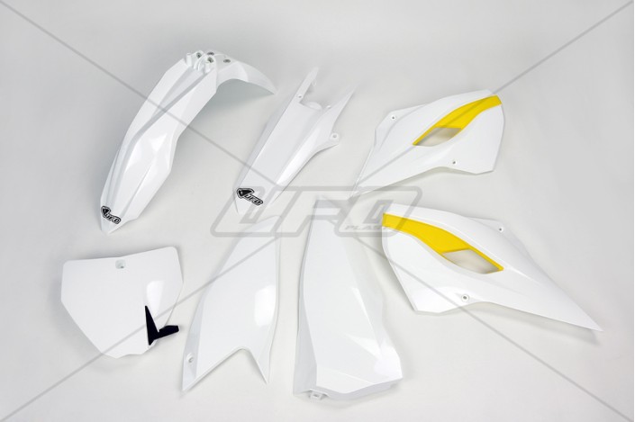 Kit plastique UFO couleur origine (2015) blanc/jaune Husqvarna