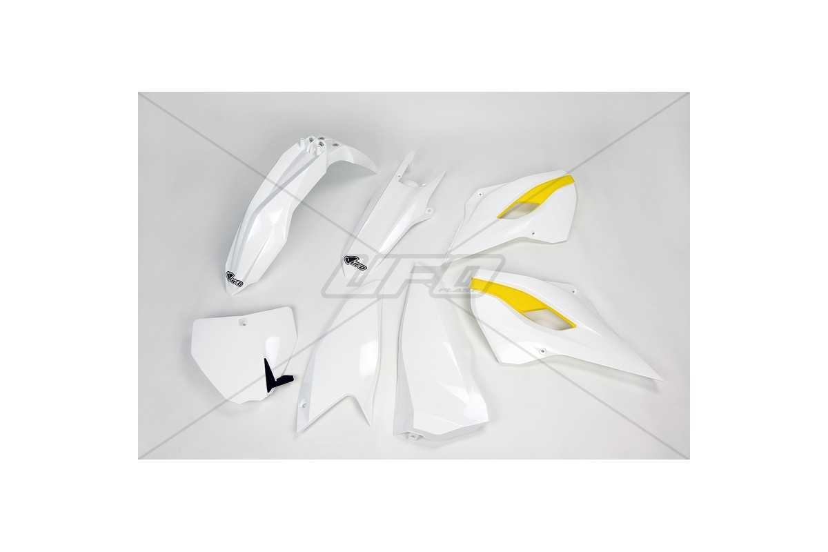 Kit plastique UFO couleur origine (2015) blanc/jaune Husqvarna