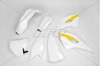 Kit plastique UFO couleur origine (2015) blanc/jaune Husqvarna
