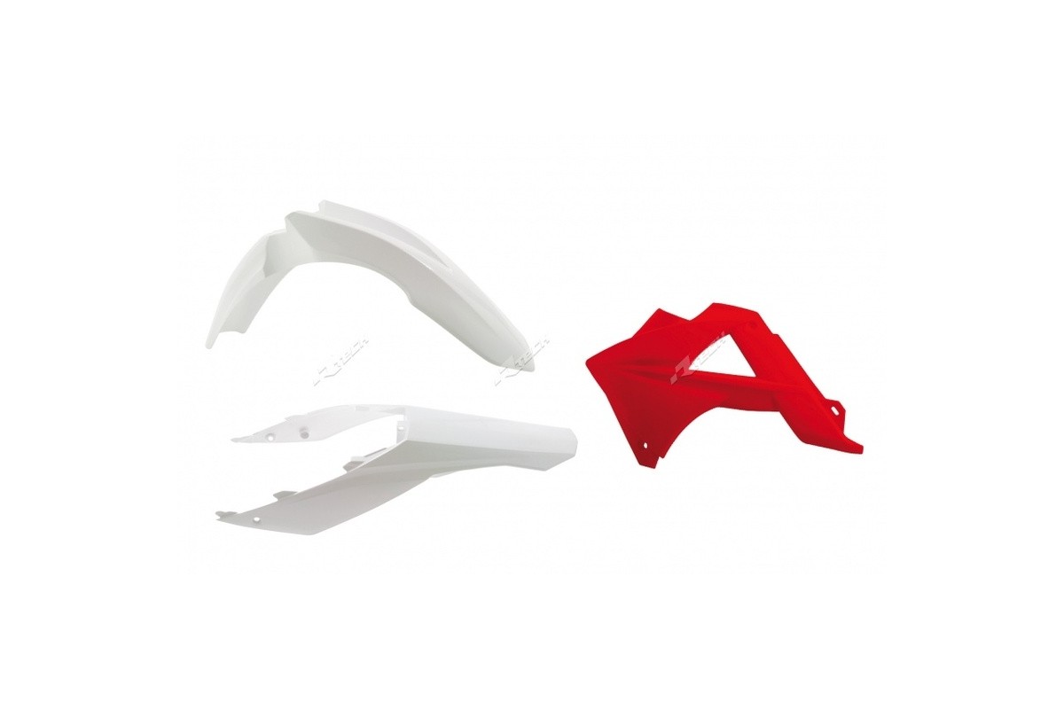 Kit plastique RACETECH couleur origine blanc/rouge Gas Gas EC125/250/300/450 FSR