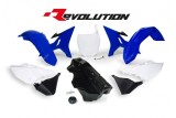 Kit plastique RACETECH Revolution + réservoir couleur origine bleu/blanc/noir Yamaha YZ125/250