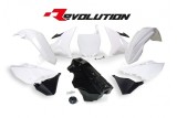 Kit plastique RACETECH Revolution + réservoir blanc/noir Yamaha YZ125/250