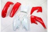 Kit plastique UFO couleur origine rouge/blanc Honda CR125R/250R