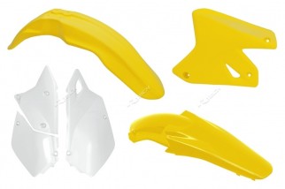 Kit plastique RACETECH couleur origine jaune/blanc Suzuki DR-Z400