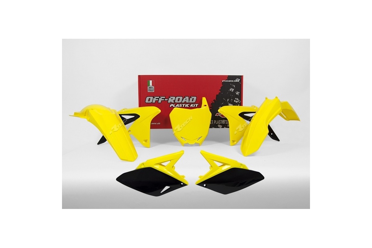 Kit plastique RACETECH couleur origine (2017) jaune/noir Suzuki RM-Z250