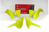 Kit plastique RACETECH jaune fluo Husqvarna TE/FE