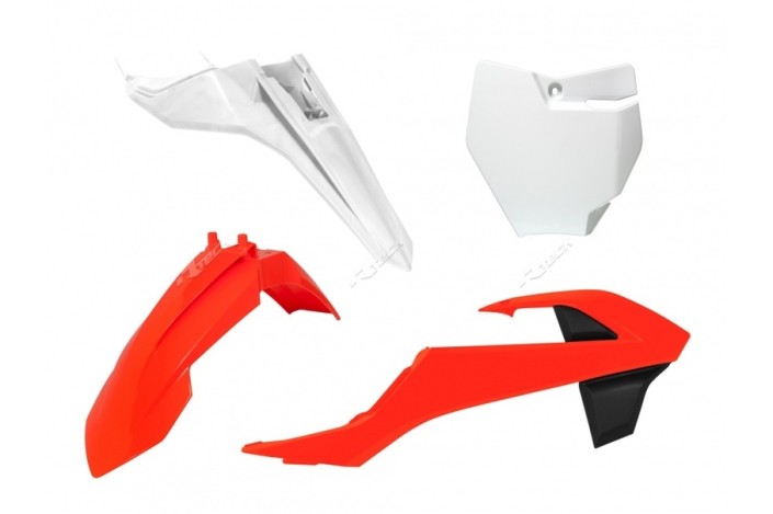 Kit plastique RACETECH couleur origine (2016) orange/blanc KTM SX65