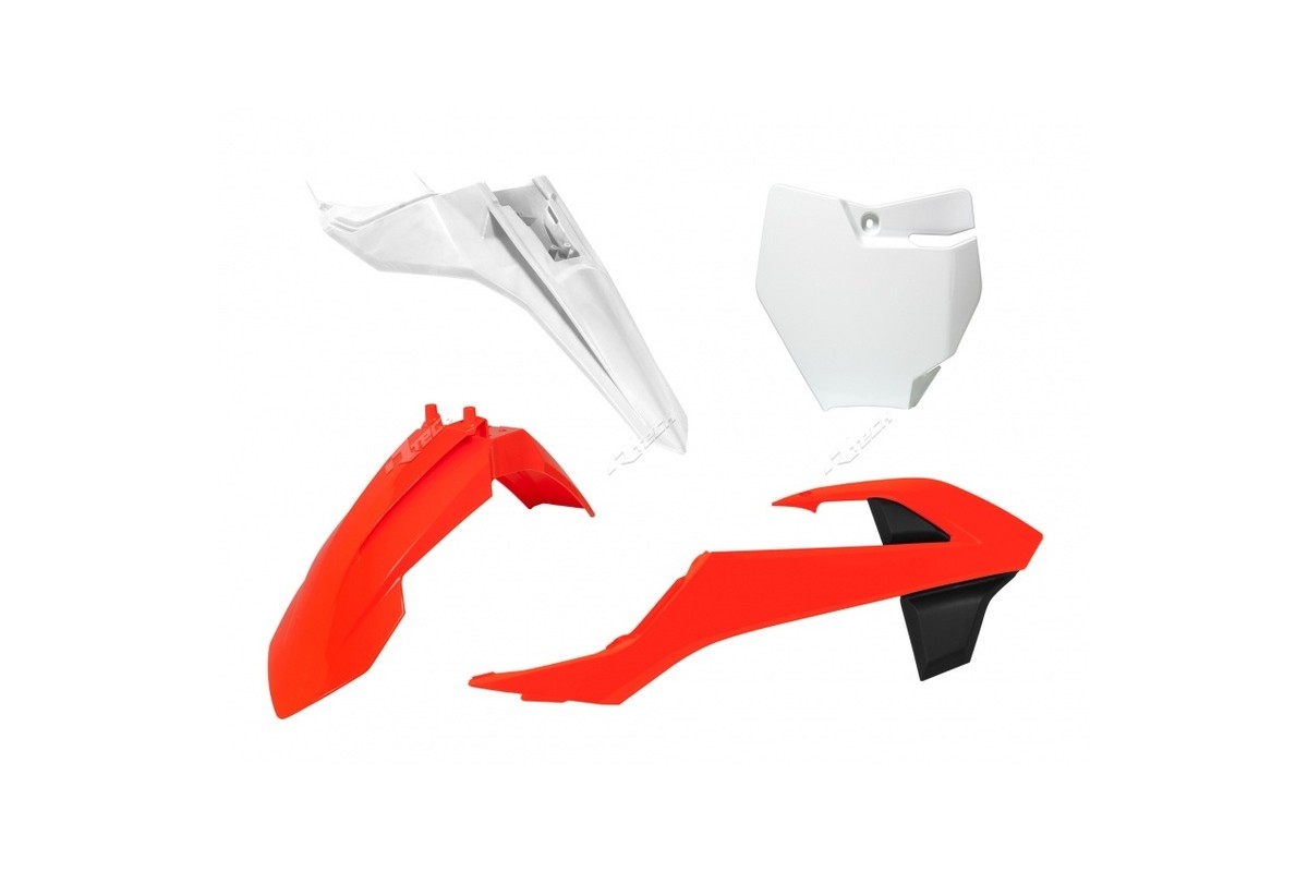 Kit plastique RACETECH couleur origine (2016) orange/blanc KTM SX65