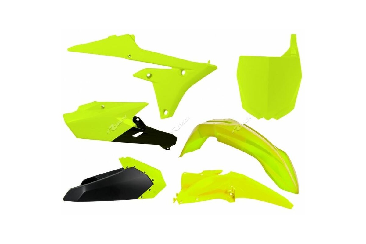 Kit plastique RACETECH jaune fluo/noir Yamaha YZ250F/450F