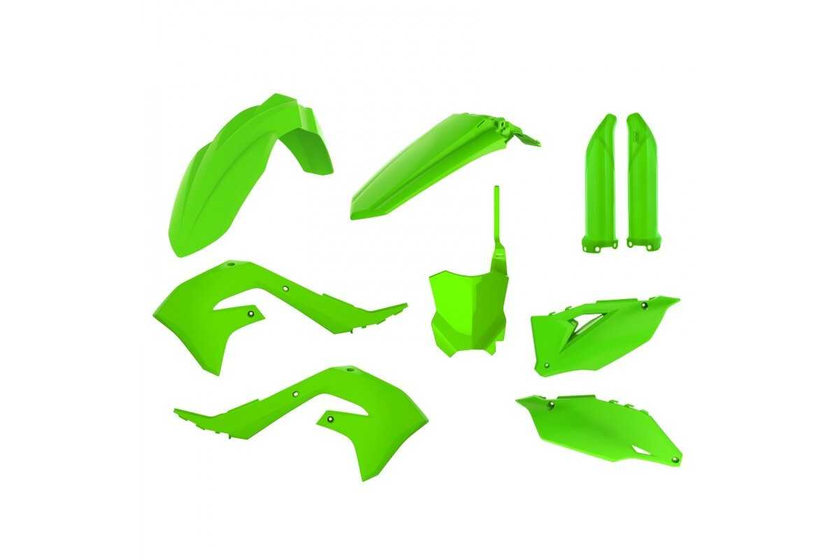 Kit plastiques POLISPORT Lime Green Kawasaki KX450