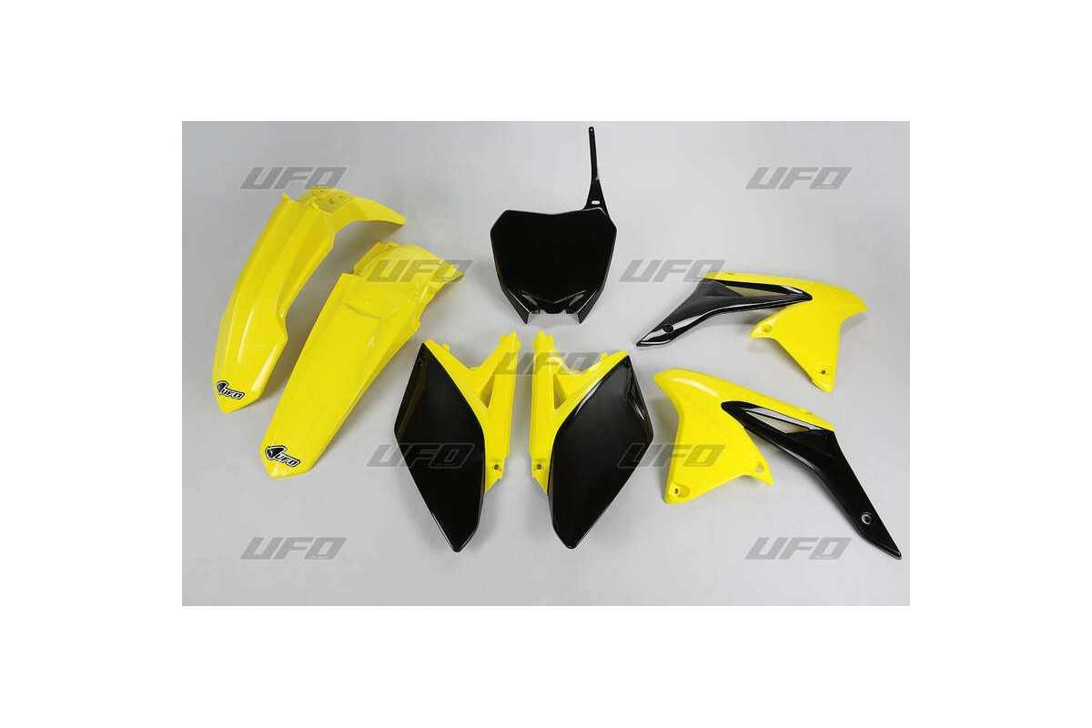 Kit plastique UFO couleur origine jaune/noir Suzuki RM-Z250