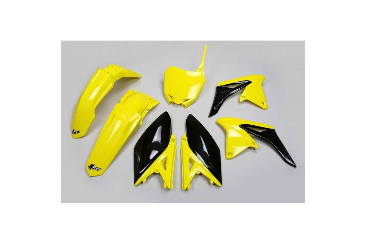 Kit plastique UFO origine (2017) jaune/noir Suzuki RM-Z250