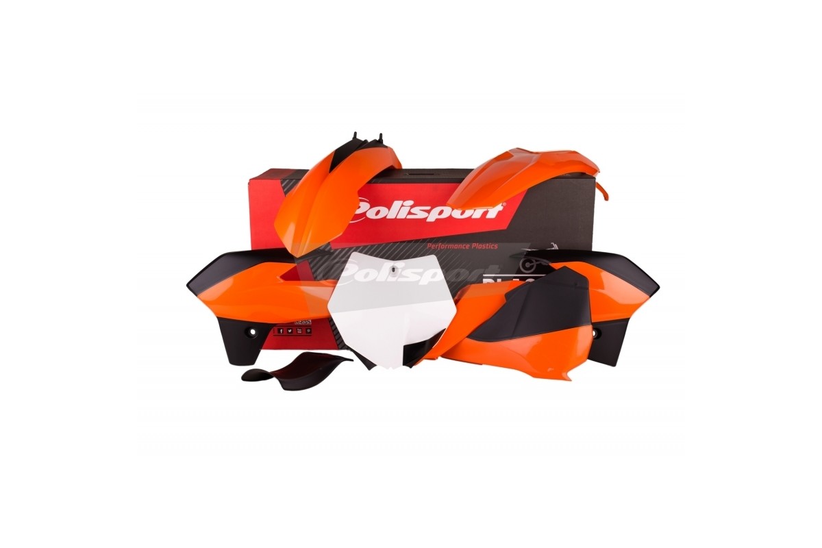 Kit plastique POLISPORT couleur origine (13-14) KTM SX85