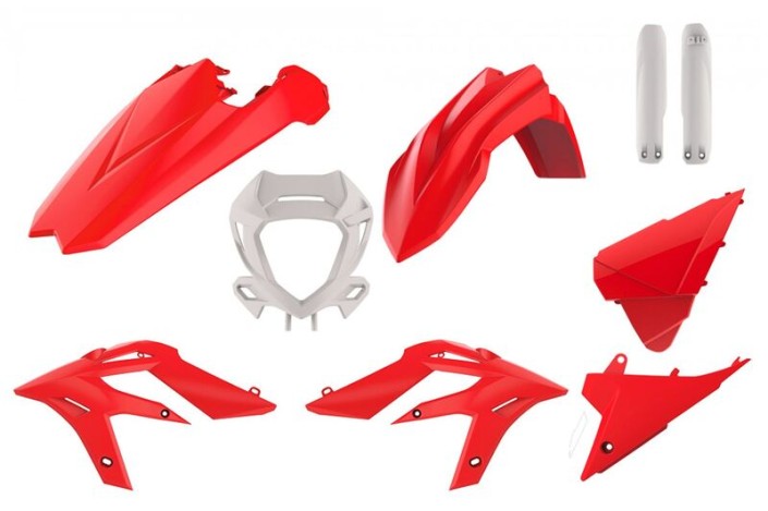Kit Plastiques POLISPORT rouge/blanc Beta X-Trainer