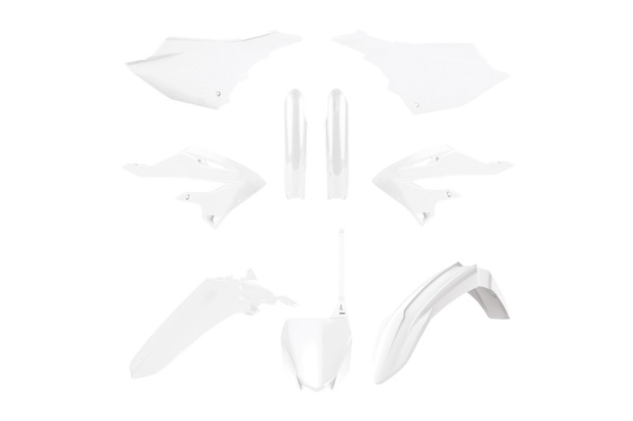 Kit plastiques POLISPORT - blanc Yamaha YZ125/250