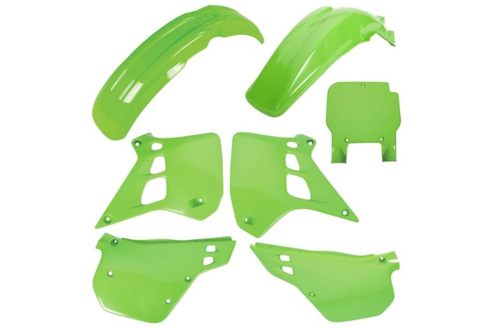 Kit plastiques POLISPORT couleur origine - Kawasaki KX 125 (90-91)