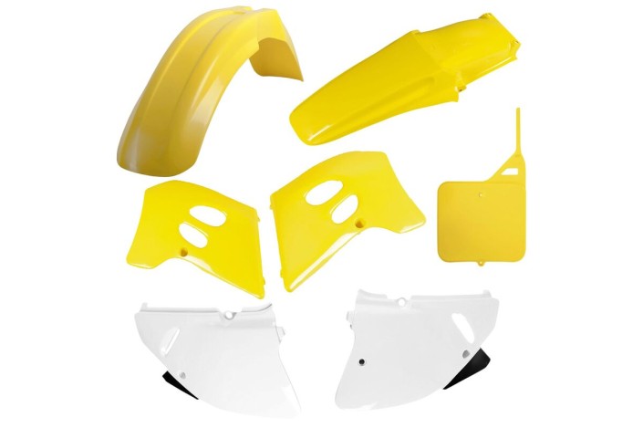 Kit plastiques POLISPORT couleur origine - Suzuki RM 125 (93-95)