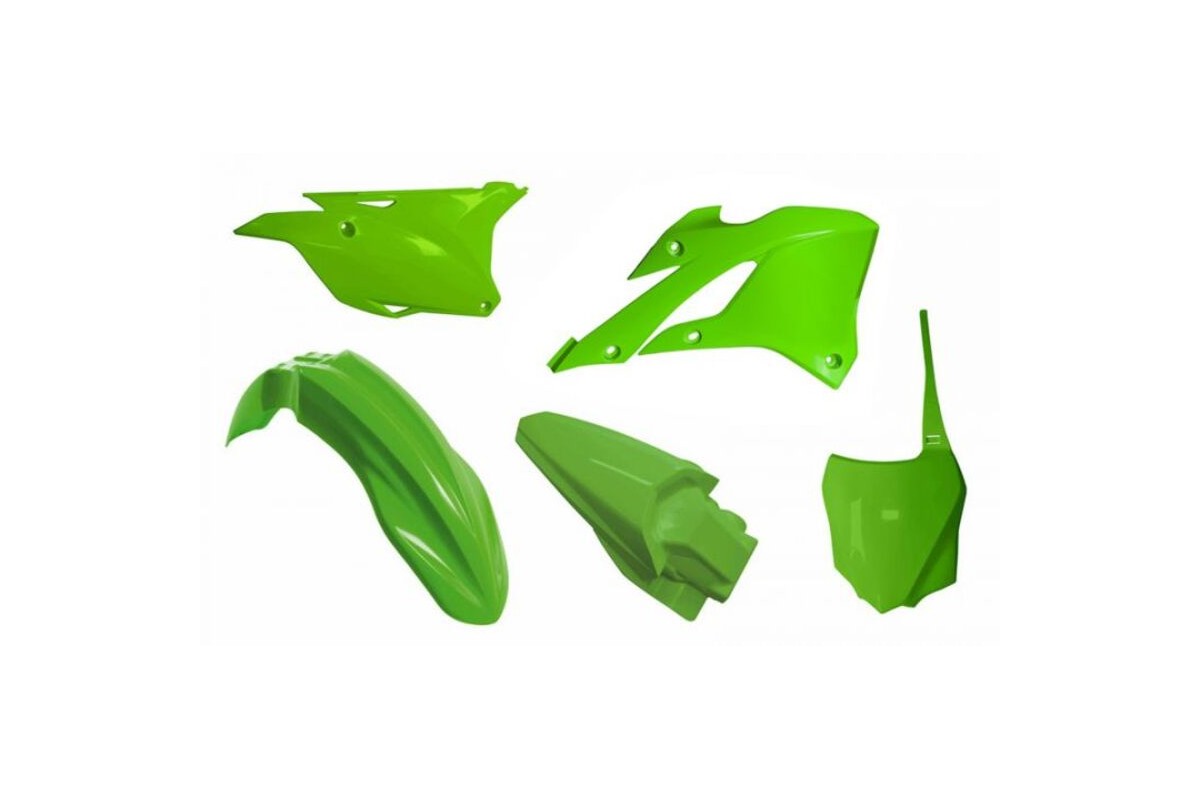 Kit plastiques RACETECH - couleur origine (22) Kawasaki KX85/112