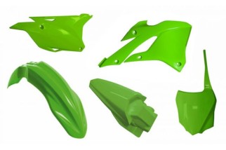 Kit plastiques RACETECH - couleur origine (22) Kawasaki KX85/112