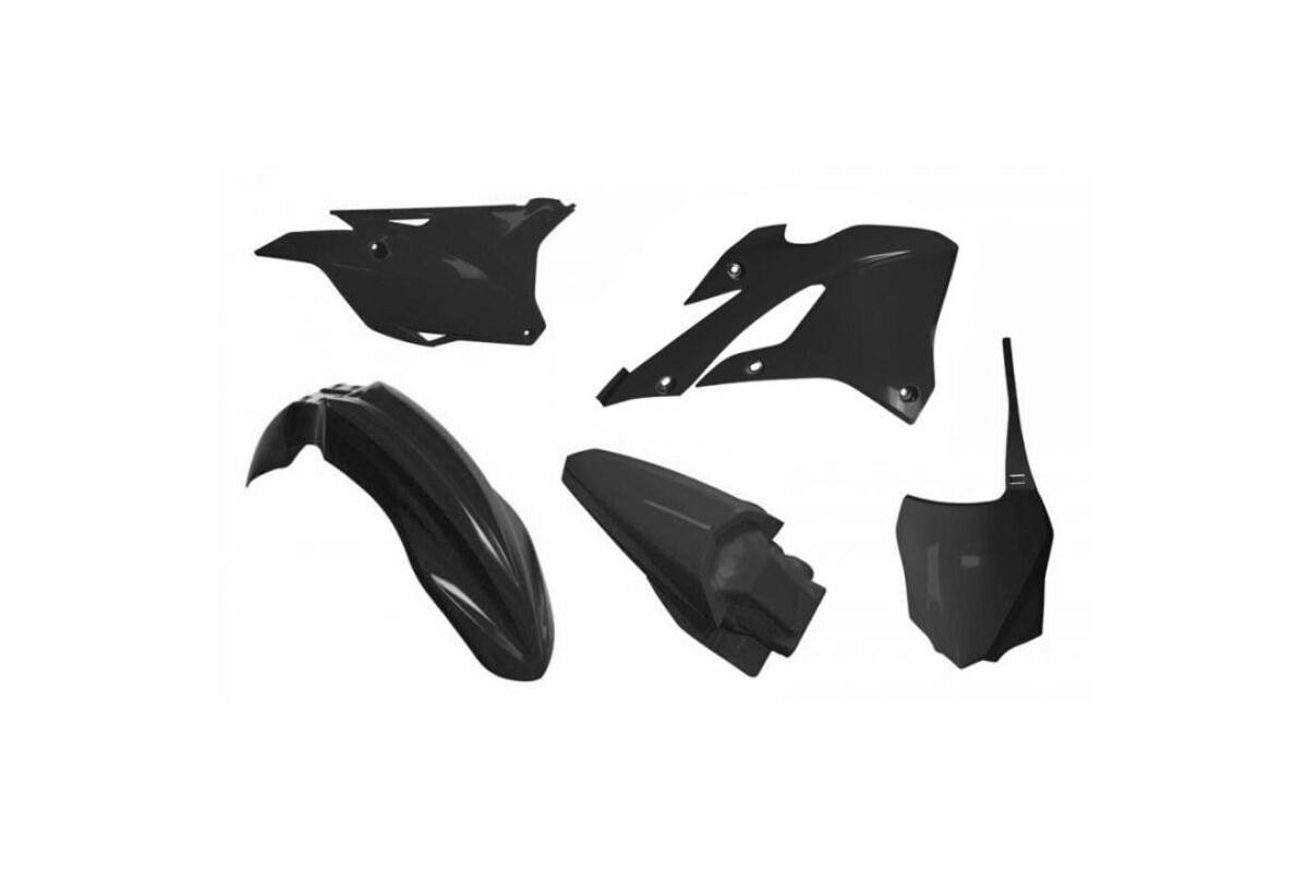 Kit plastiques RACETECH - noir Kawasaki KX85/112