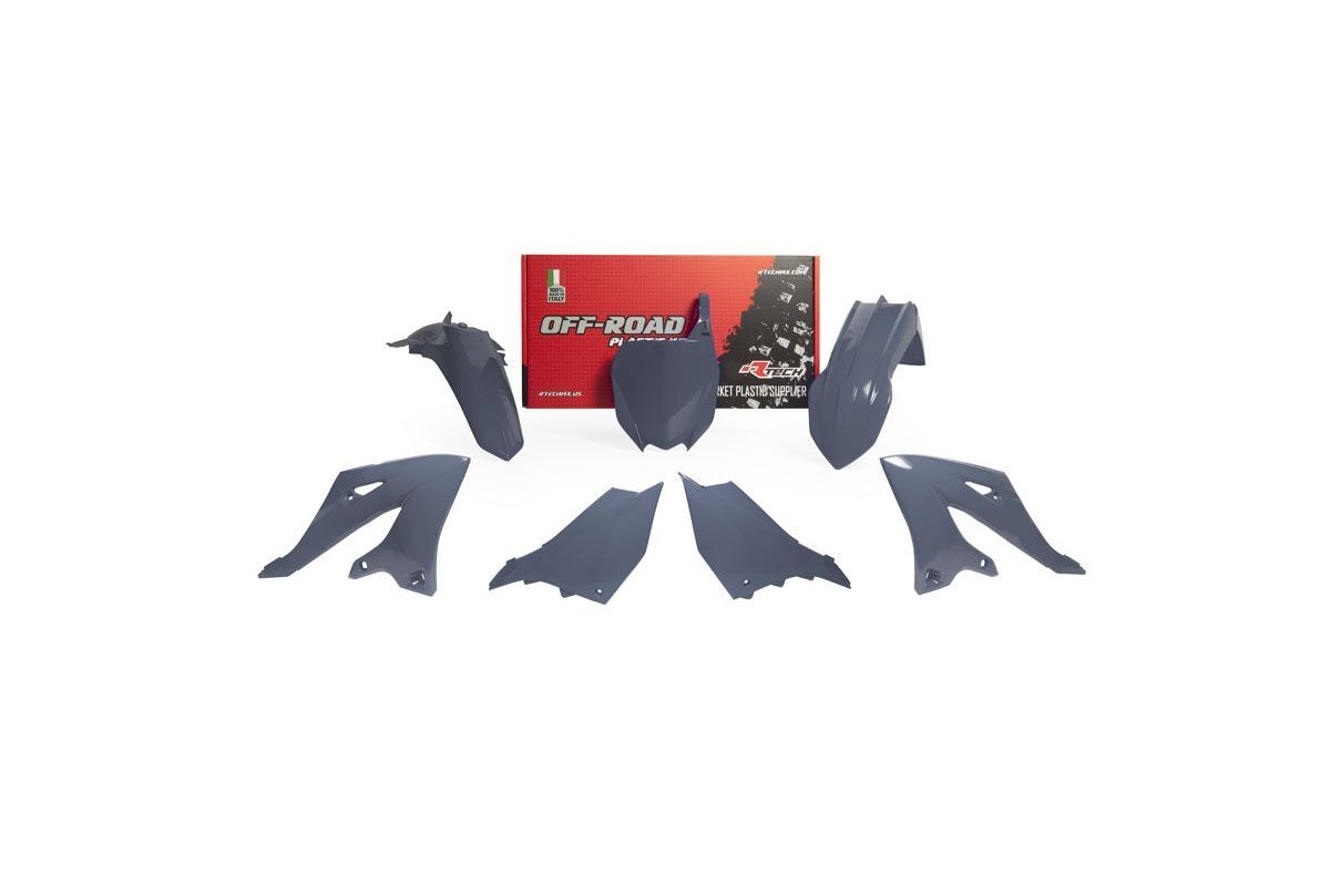 Kit plastiques RACETECH - Quantum Grey Yamaha YZ125/250