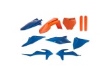 Kit plastique POLISPORT Metal Flow bleu/orange