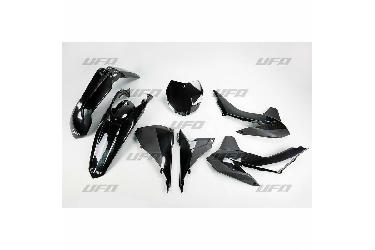 Kit plastique UFO noir KTM