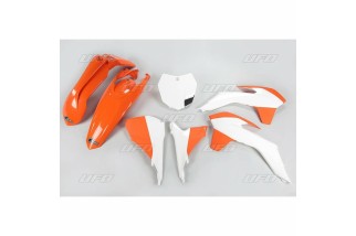 Kit plastique UFO couleur origine (2015) orange/blanc KTM