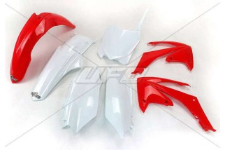 Kit plastique UFO couleur origine rouge/blanc Honda CRF250R/450R