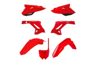 Kit plastique POLISPORT MX Restyling rouge - Honda CR125 / 250