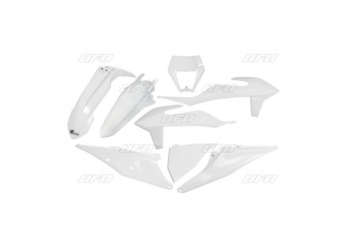 Kit plastiques UFO blanc KTM EXC/EXC-F